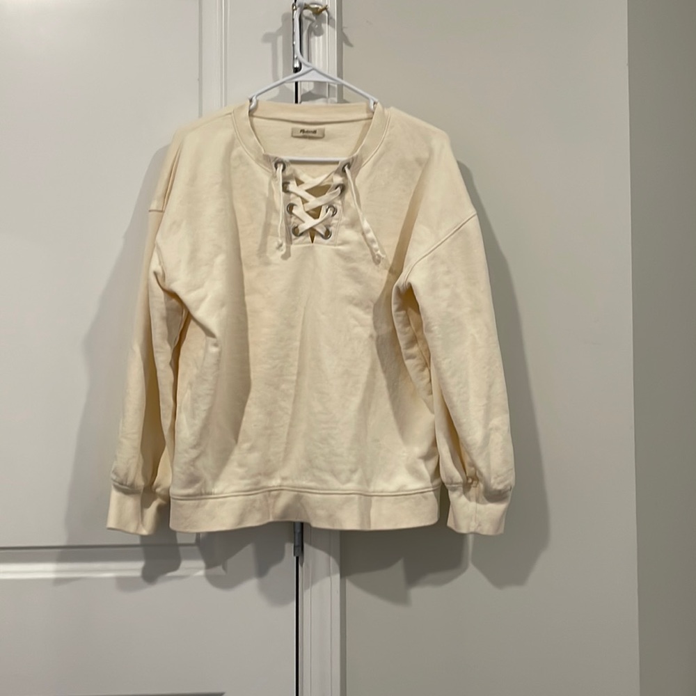 Madewell Sweatshirt with Tie Detail